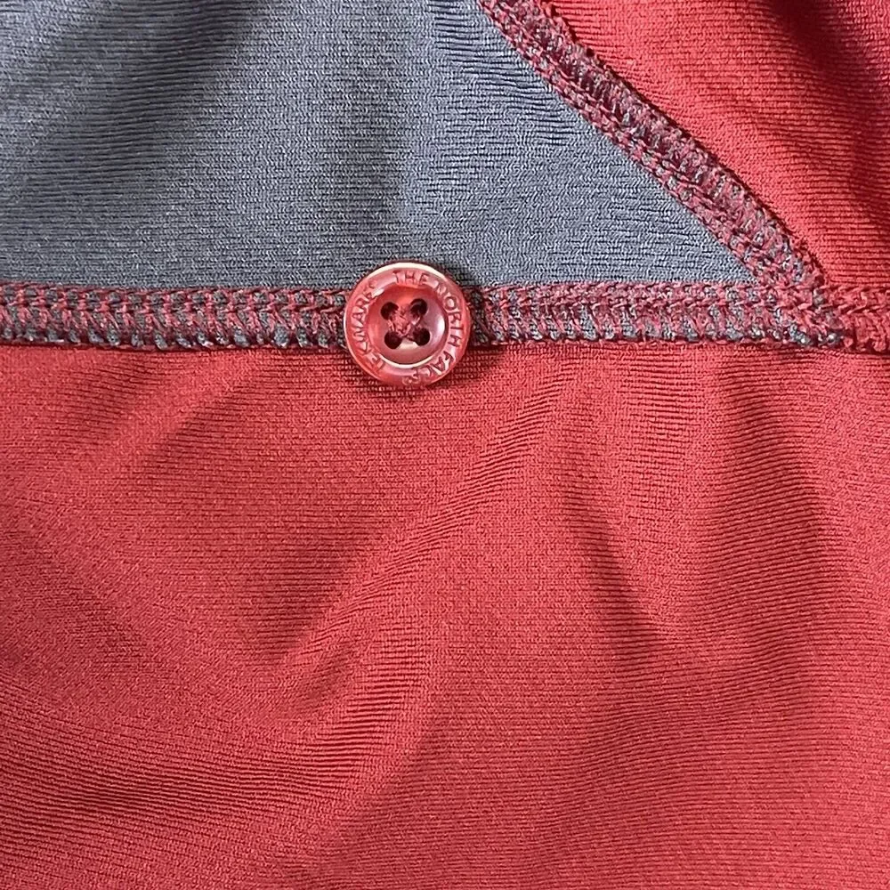The North‎ Face Polo Shirt Mens Red Extra Large Vapor Wick Large Outdoor Adult